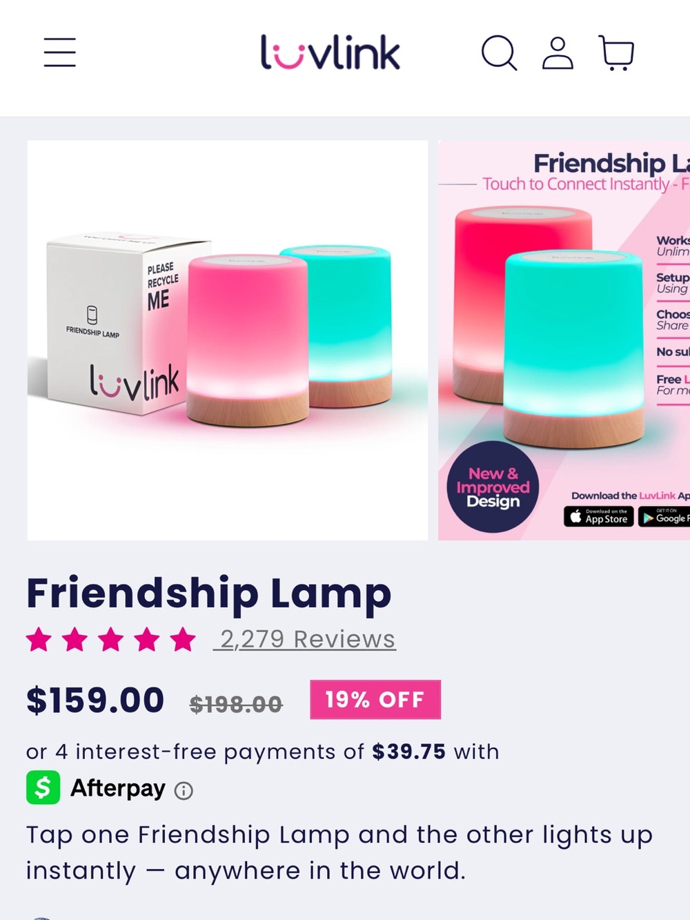 Luv Link Friendship Lamps